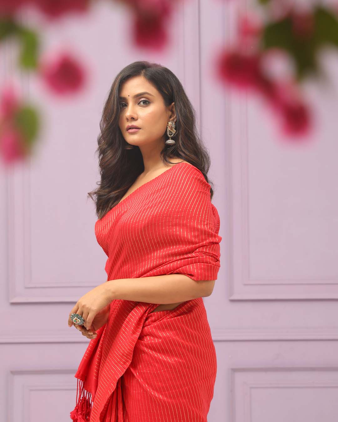 RADIANT STRIPE (BENGAL HANDLOOM COTTON BLEND SAREE)