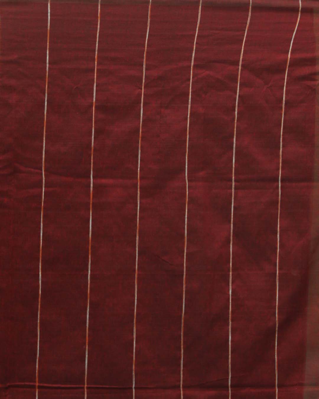 BURGUNDY ELEGANCE (BENGAL HANDLOOM COTTON BLEND SAREE)
