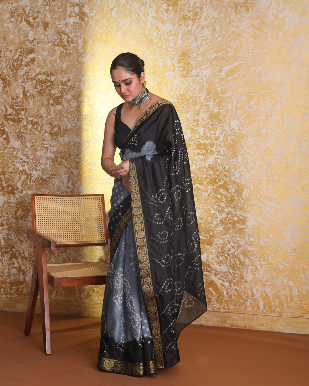 NANDINI (BANDHANI POLY SILK SAREE)