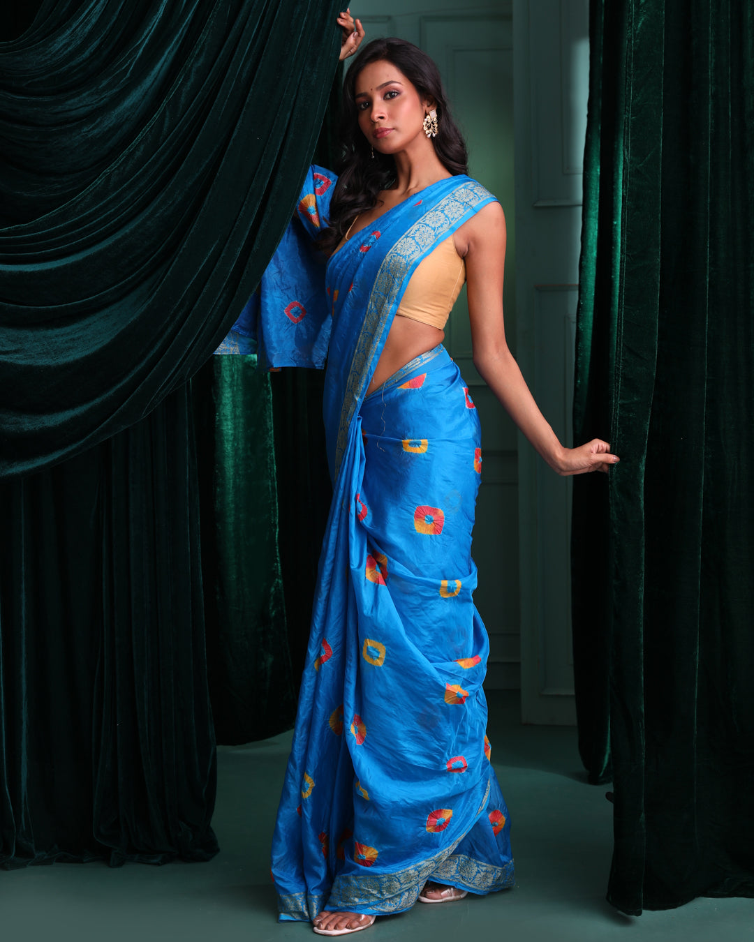 SPARKLING BANDHANI BLISS (BANDHANI POLY SILK SAREE)