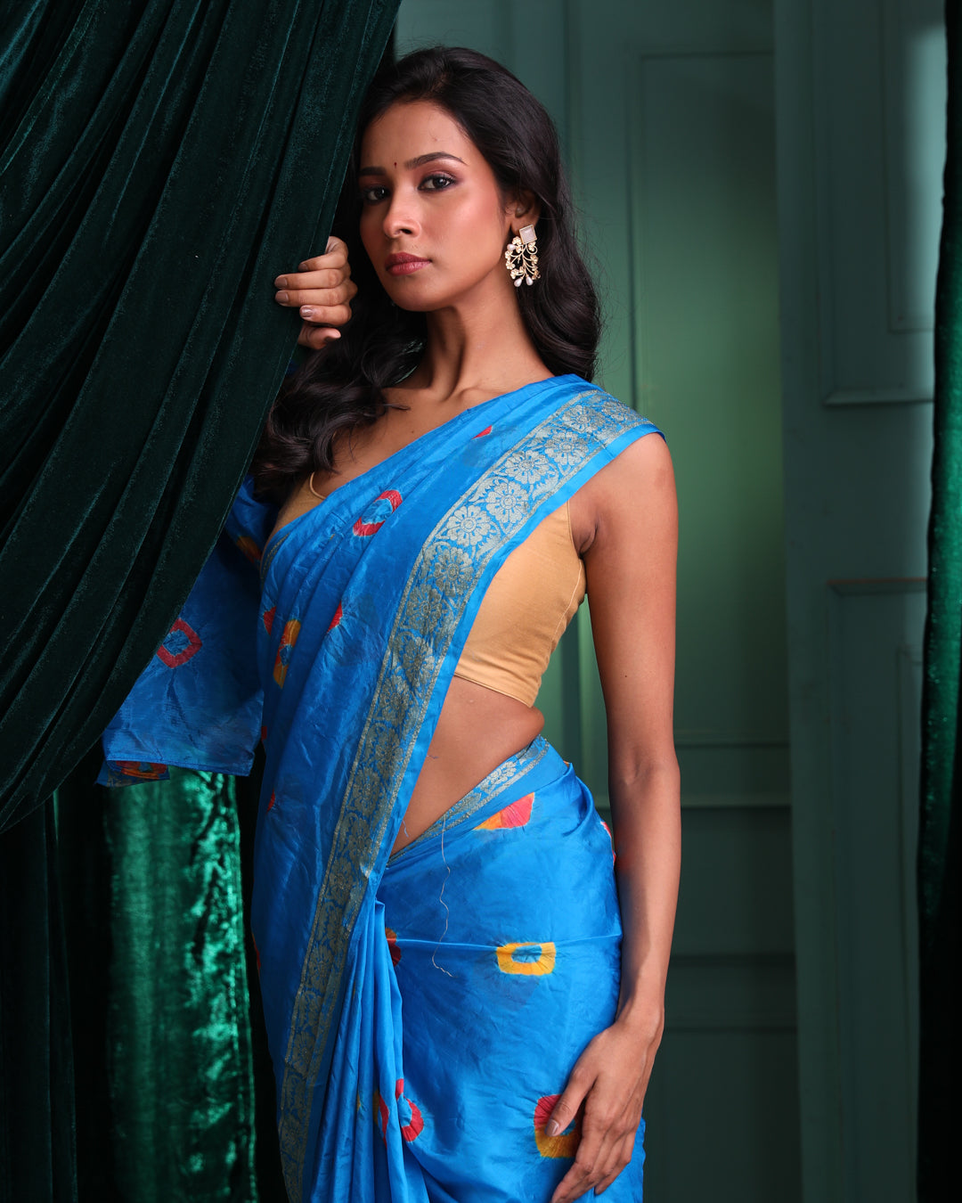 SPARKLING BANDHANI BLISS (BANDHANI POLY SILK SAREE)