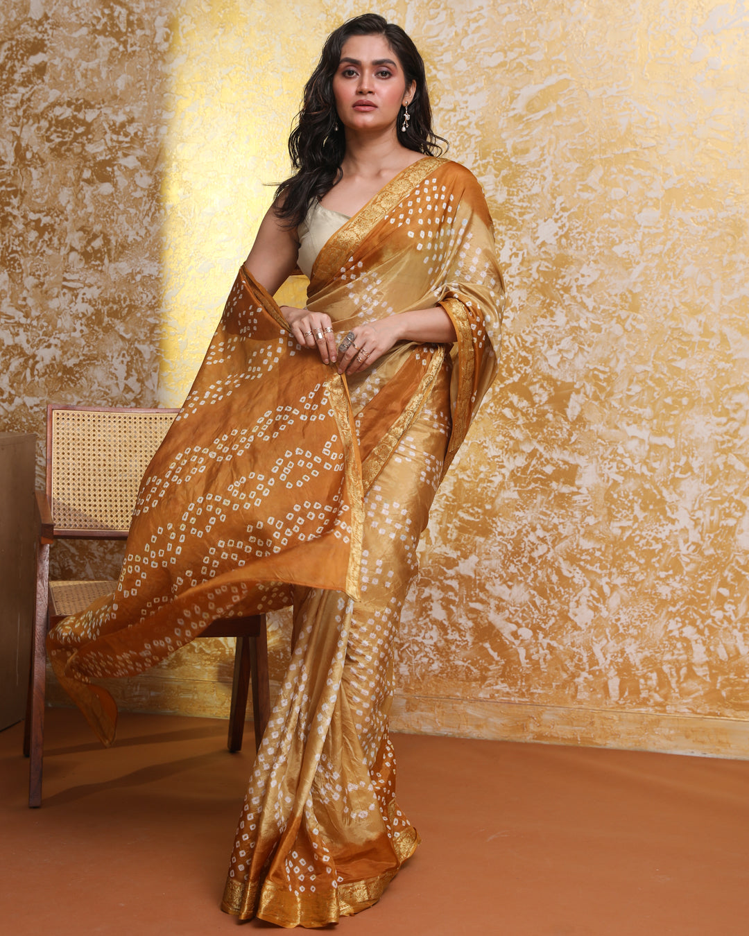 MEHER (BANDHANI SILK SAREE)
