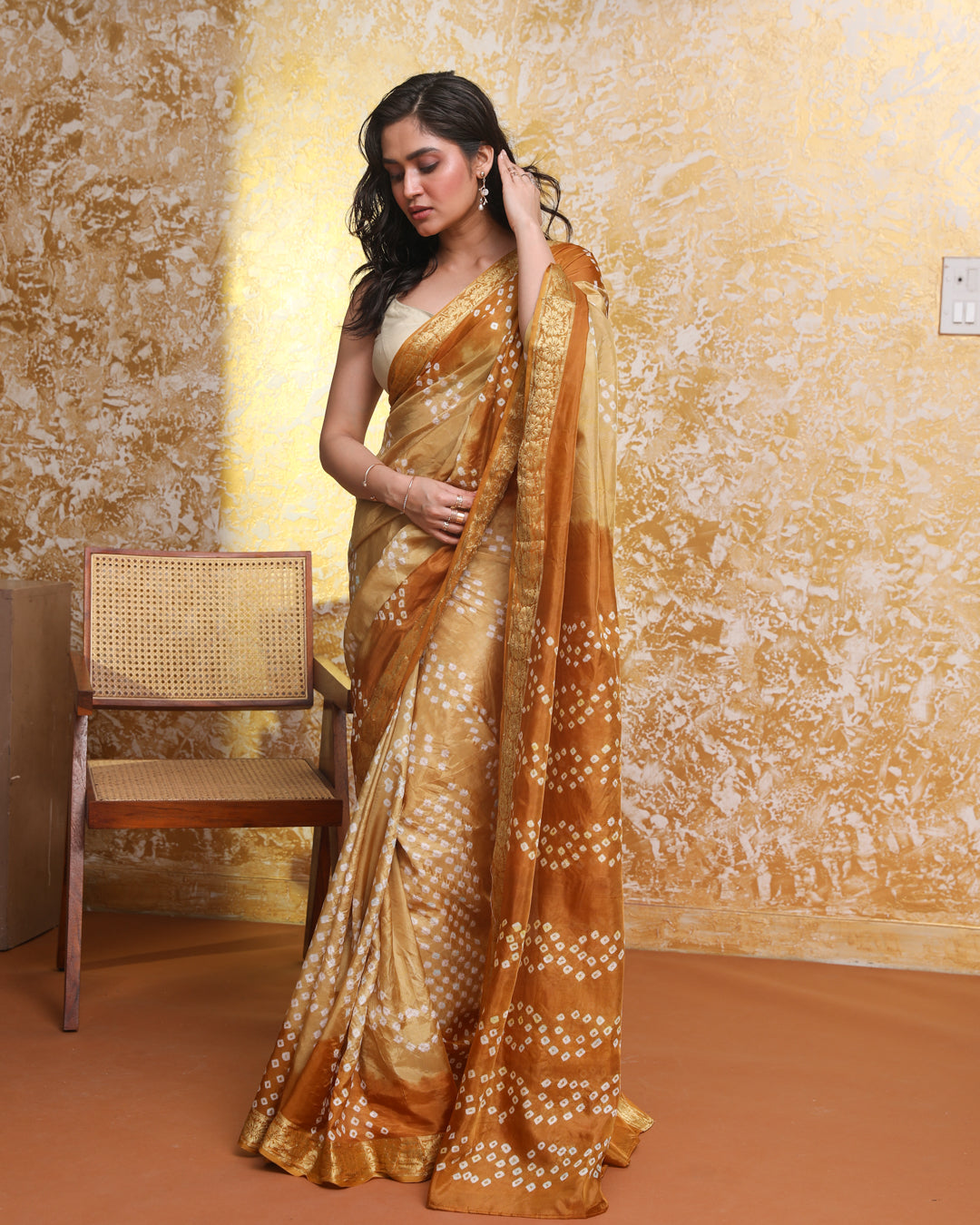 MEHER (BANDHANI SILK SAREE)