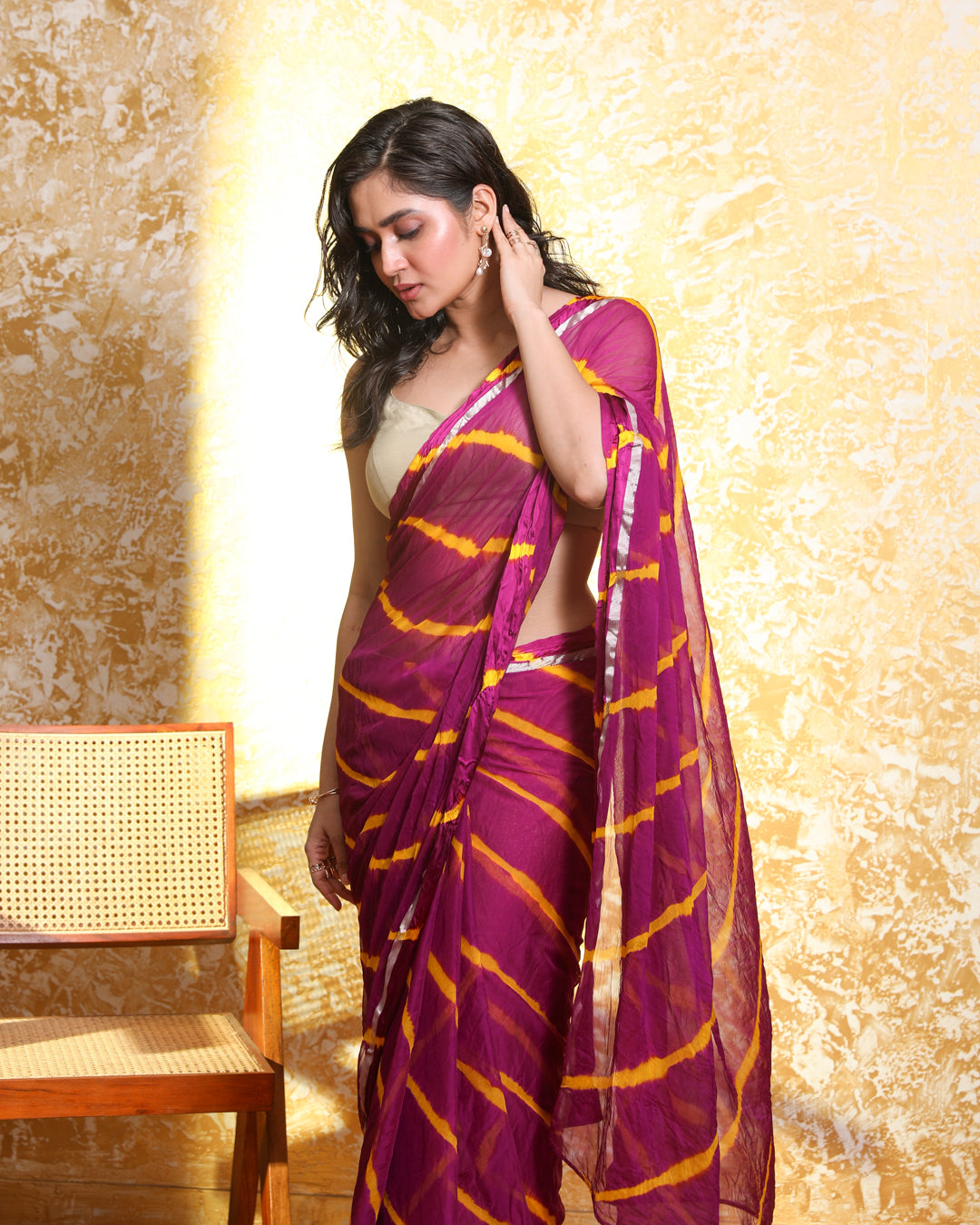 RANG RESHMI LEHERIYA (LEHERIYA SAREE)
