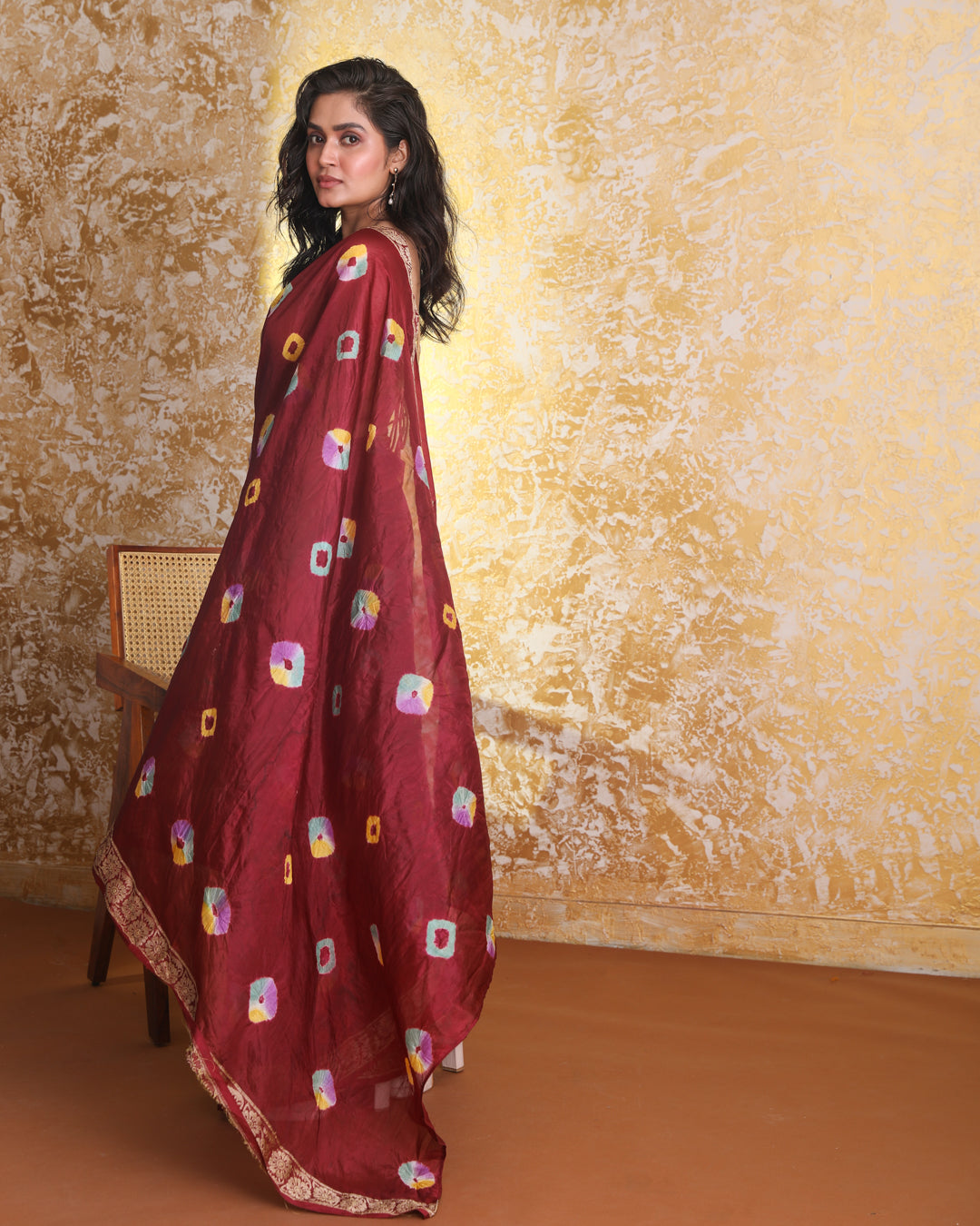 RADIANT BANDHANI GLOW (BANDHANI SILK SAREE)