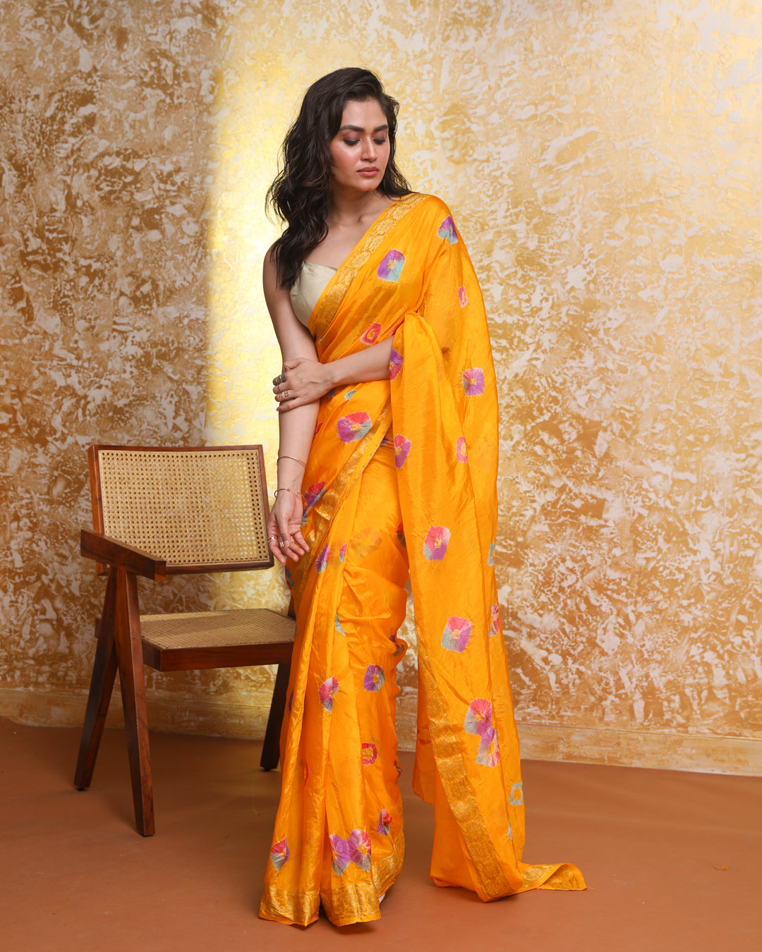 BANDHANI AURA (BANDHANI POLY SILK SAREE)
