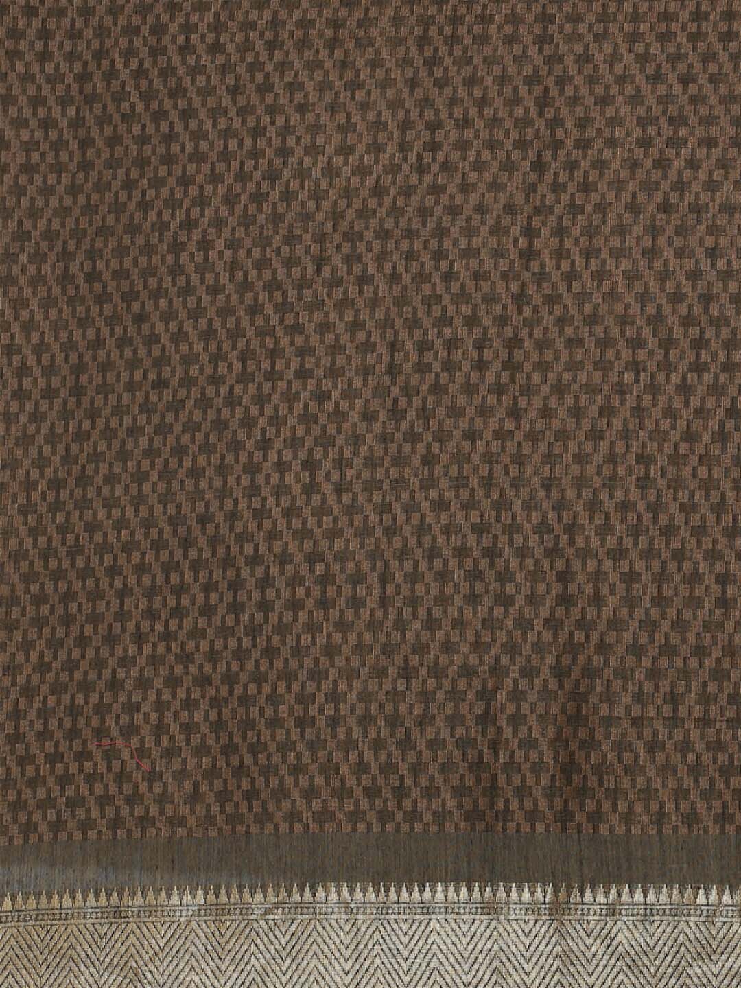 Indethnic Banarasi Black Woven Design Work Wear Saree - Saree Detail View