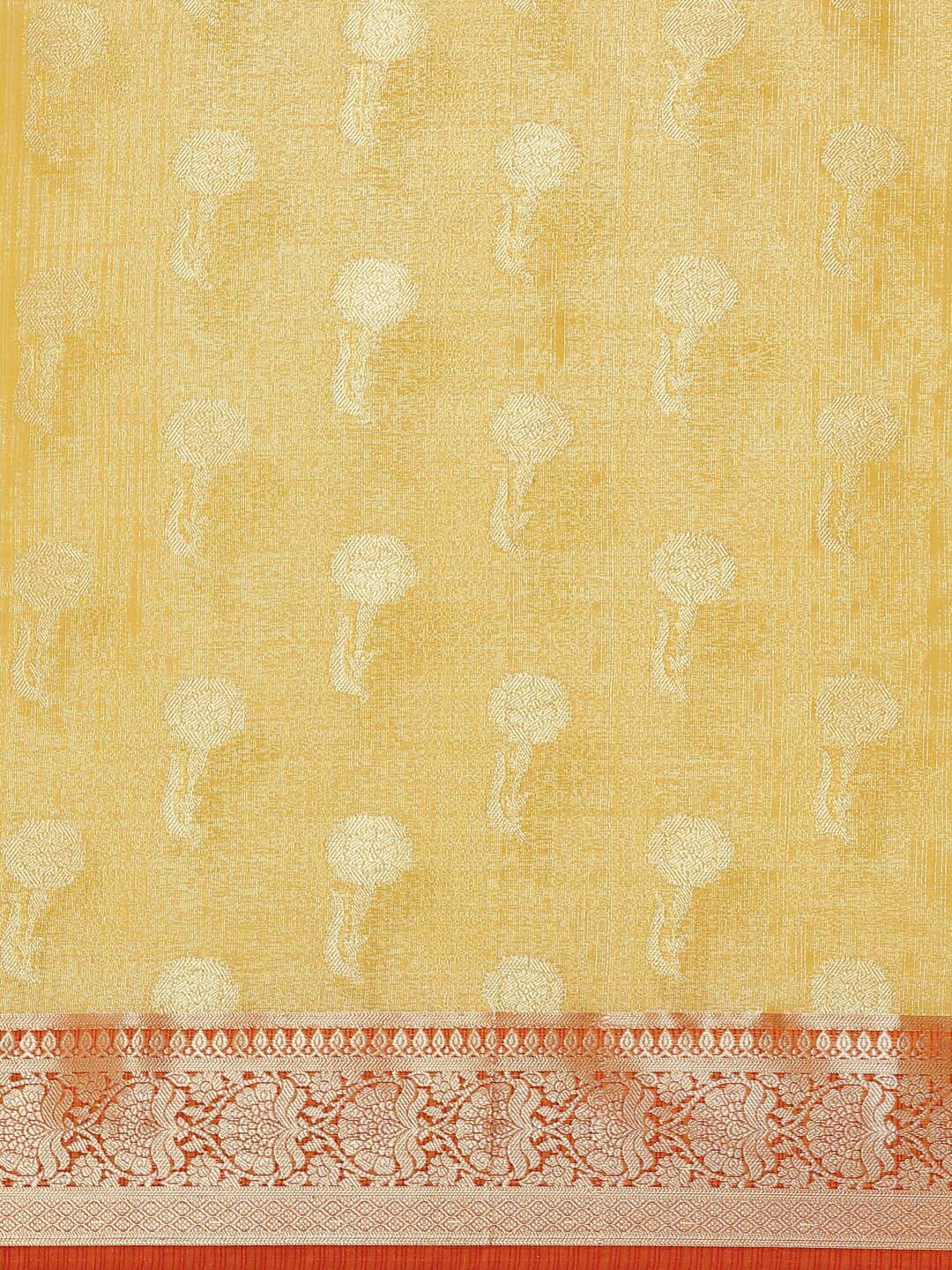 Indethnic Banarasi Gold Woven Design Festive Wear Saree - View 2