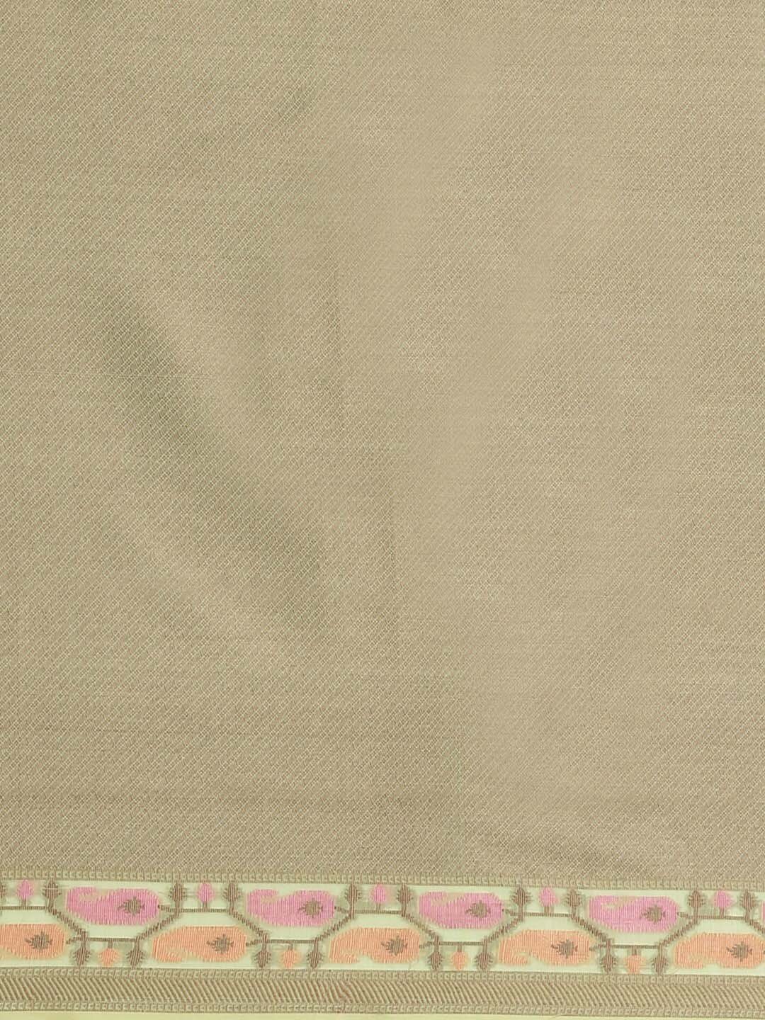 Indethnic Banarasi Green Woven Design Work Wear Saree - Saree Detail View