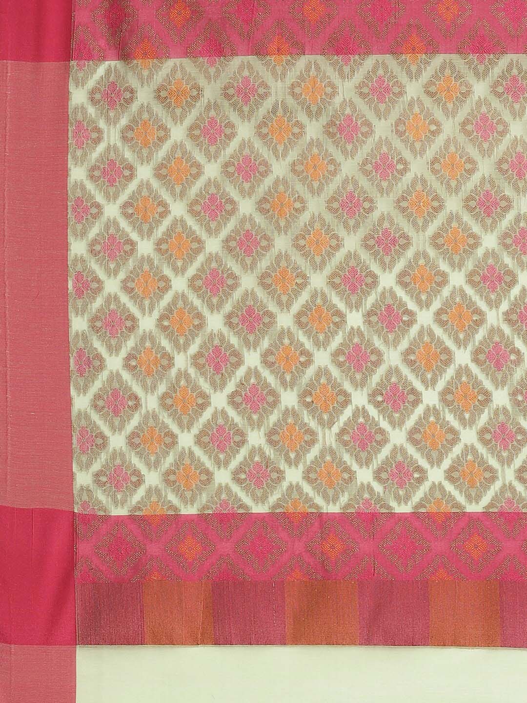 Indethnic Banarasi Green Woven Design Work Wear Saree - Saree Detail View