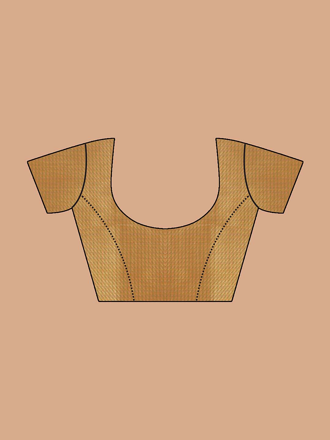 Indethnic Banarasi Coral Woven Design Daily Wear Saree - Blouse Piece View