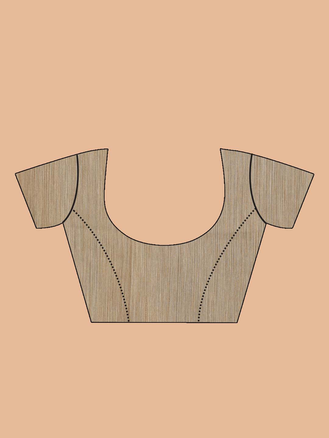 Indethnic Banarasi Lime Green Solid Daily Wear Saree - Blouse Piece View