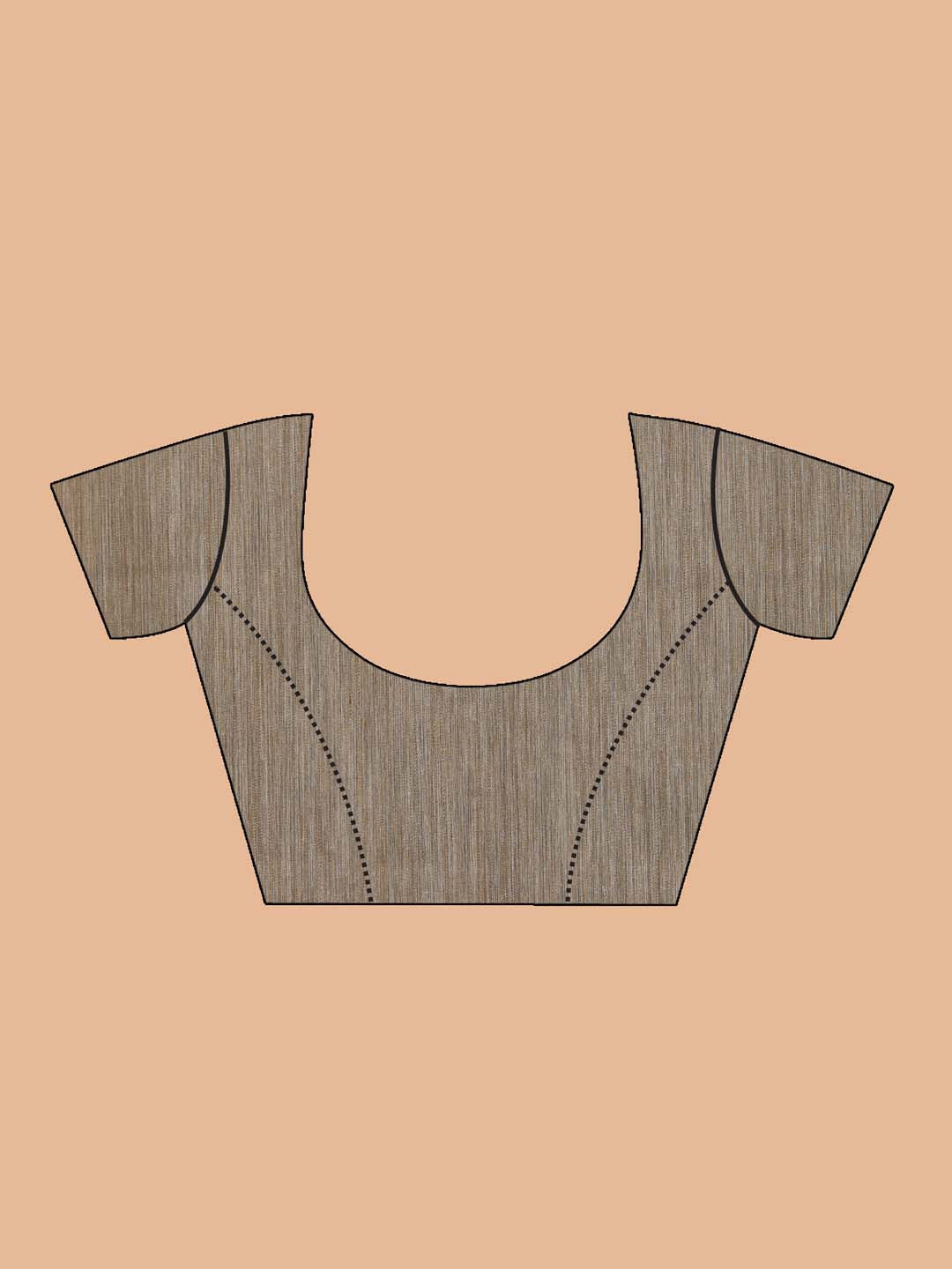 Indethnic Banarasi Bottle Green Solid Daily Wear Saree - Blouse Piece View