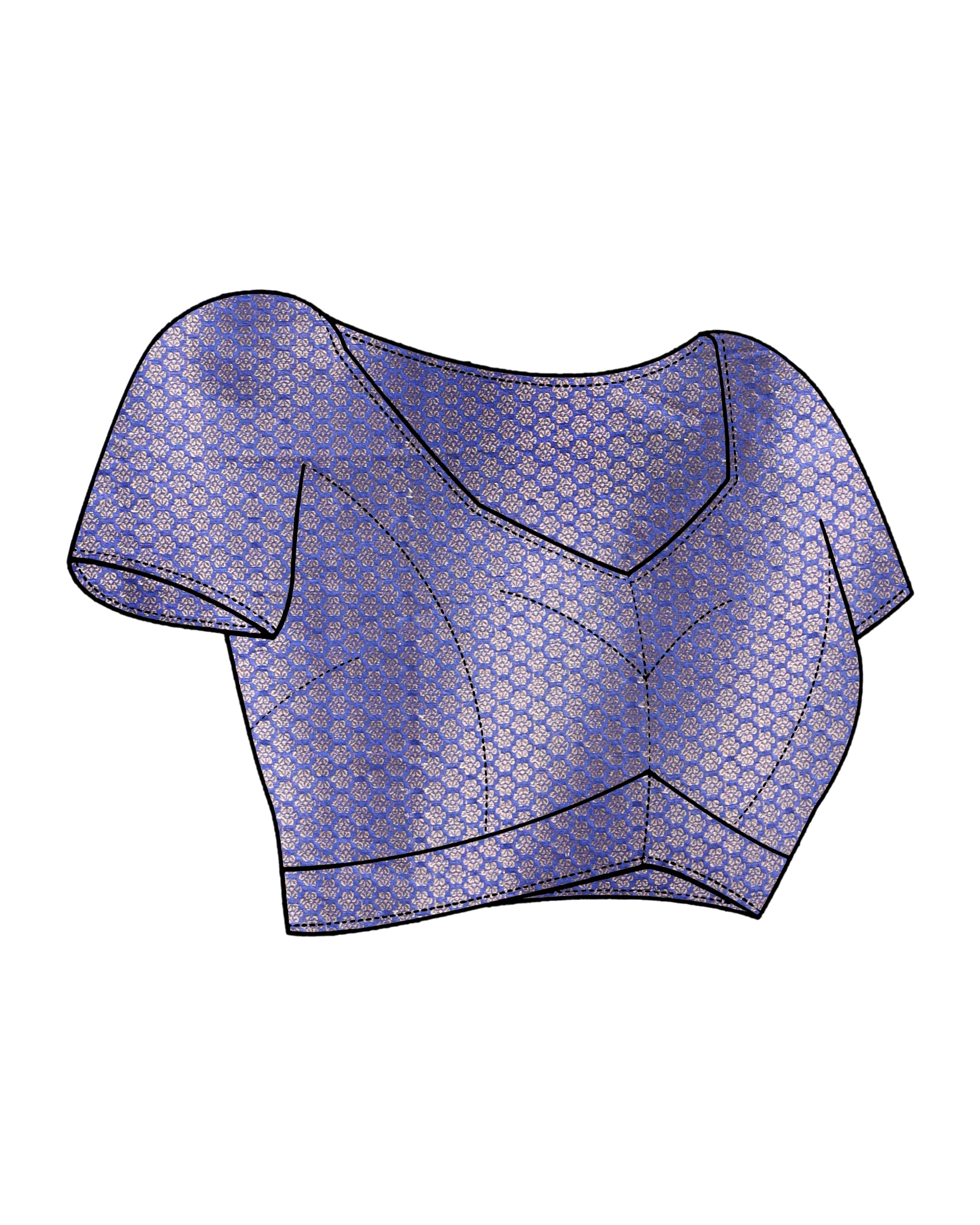 AZURE MAJESTY (BANARASI ART SILK SAREE)