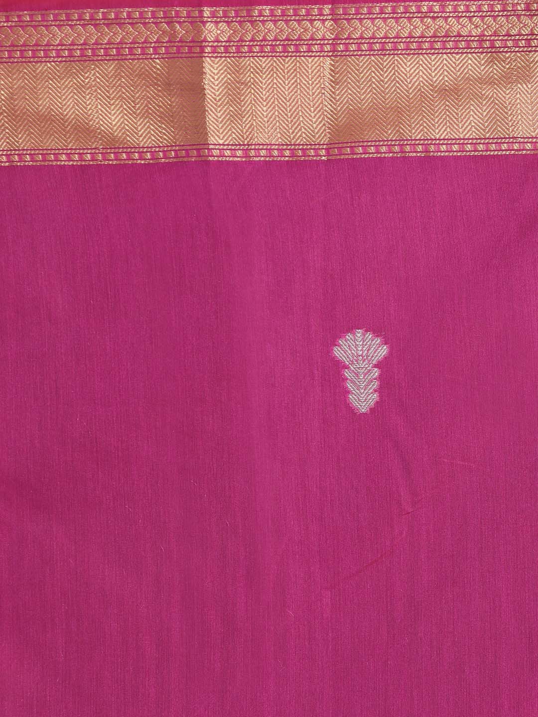 Indethnic Banarasi Purple Woven Design Daily Wear Saree - Saree Detail View