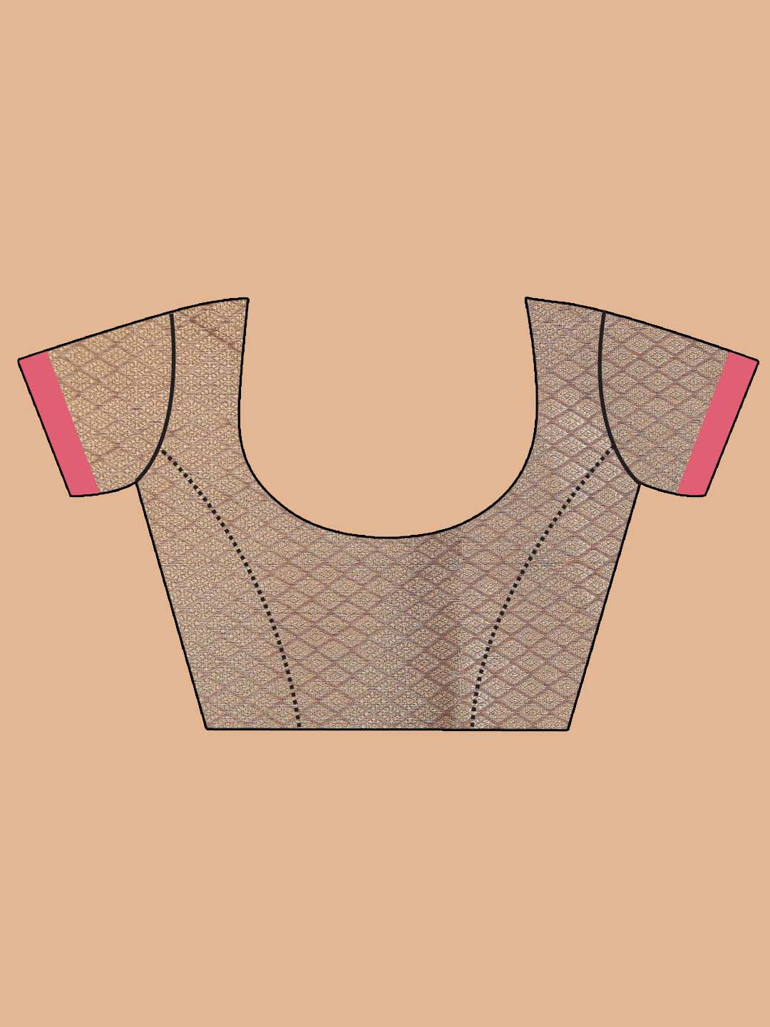 Indethnic Banarasi Grey Woven Design Party Wear Saree - Blouse Piece View