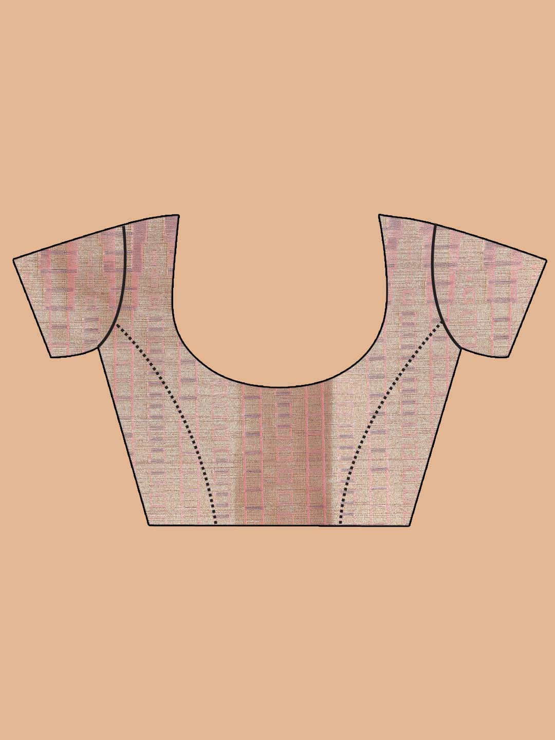 Indethnic Banarasi Pink Woven Design Party Wear Saree - Blouse Piece View