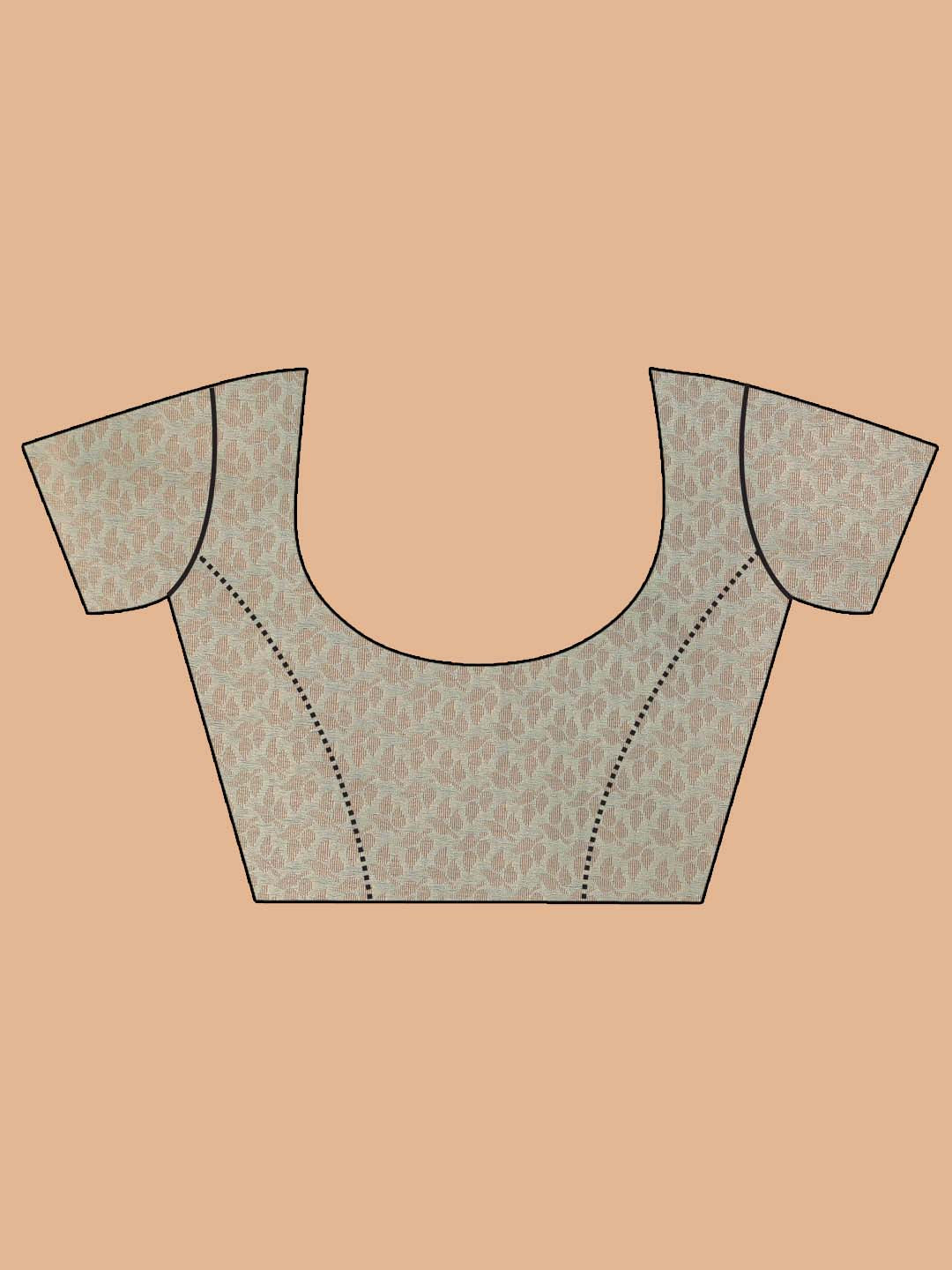 Indethnic Banarasi Pista Woven Design Party Wear Saree - Blouse Piece View