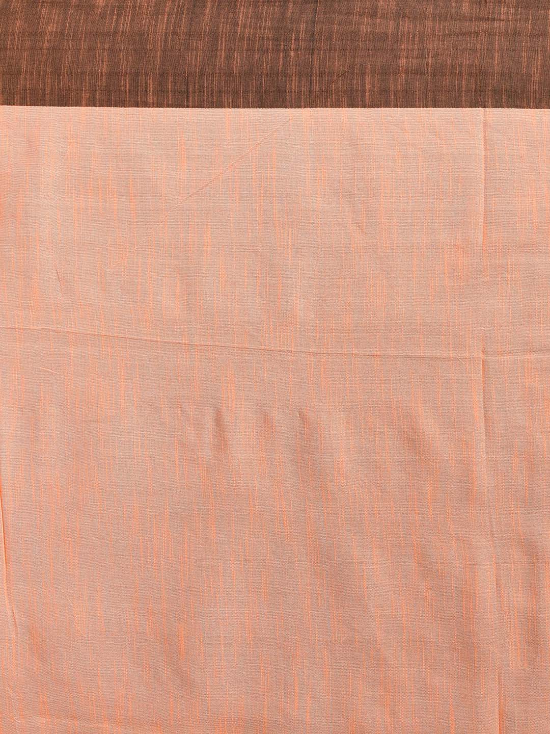 PEACH EMBER (BENGAL HANDLOOM COTTON BLEND SAREE)