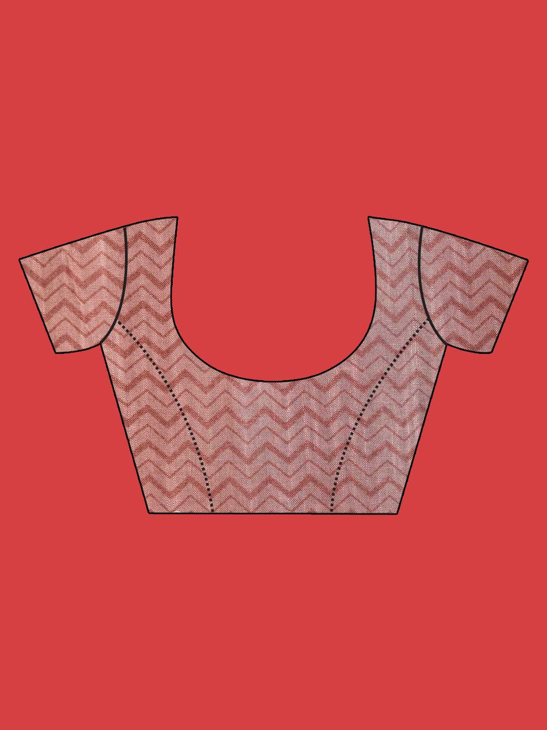 Indethnic Yellow Liva Printed Saree - Blouse Piece View