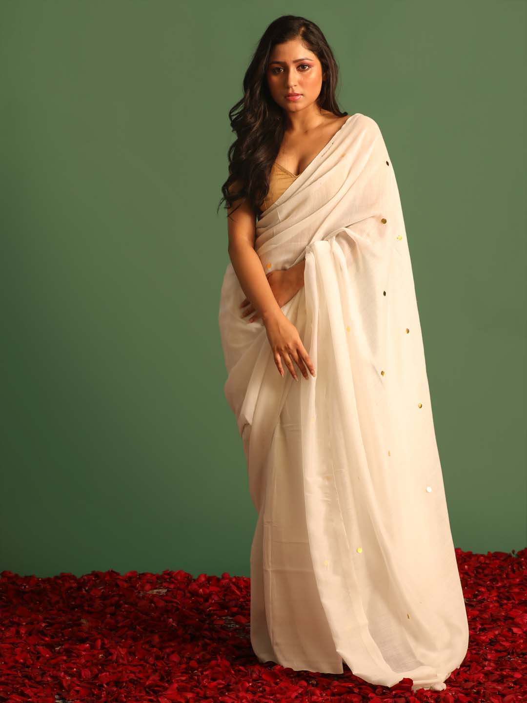 Indethnic White Solid Daily Wear - View 1