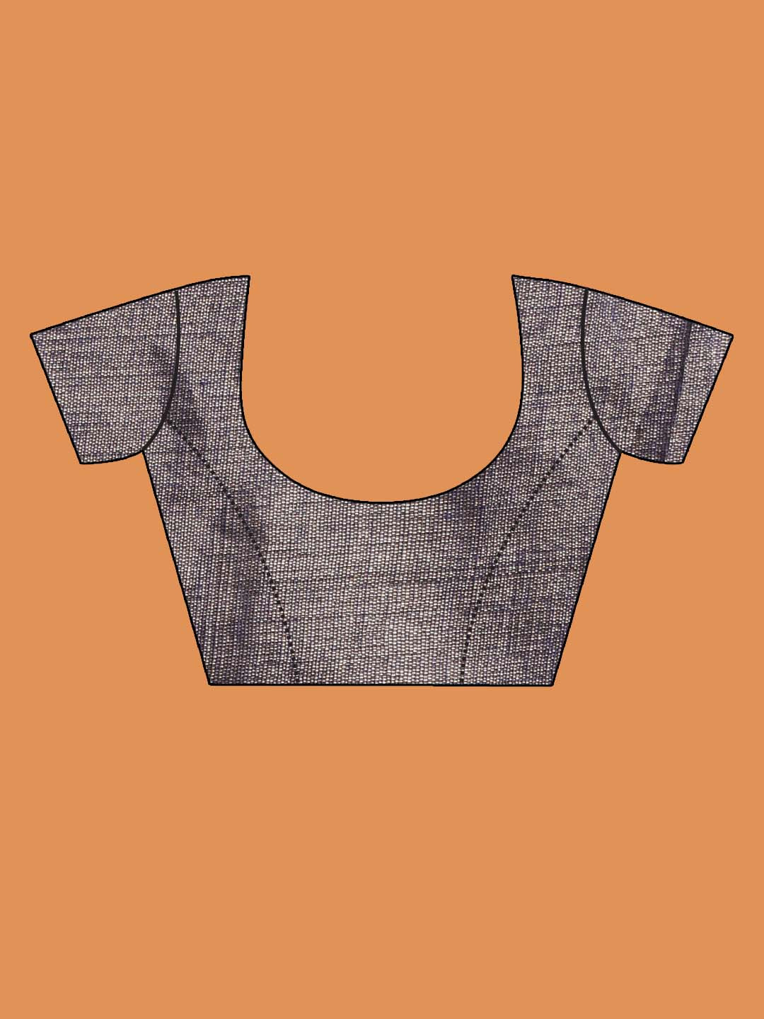 Indethnic Blue Solid Party Wear - Blouse Piece View