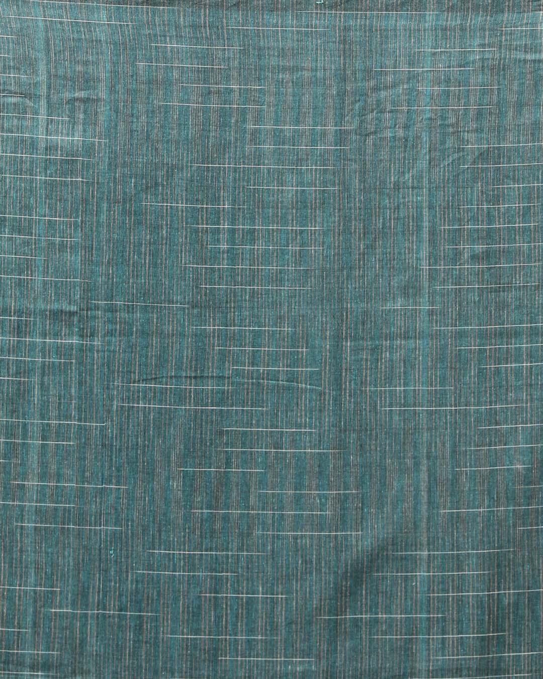 AZURE SERENITY (BENGAL HANDLOOM COTTON BLEND SAREE)