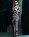 MIDNIGHT LUXE (HANDLOOM COTTON BLEND SAREE)