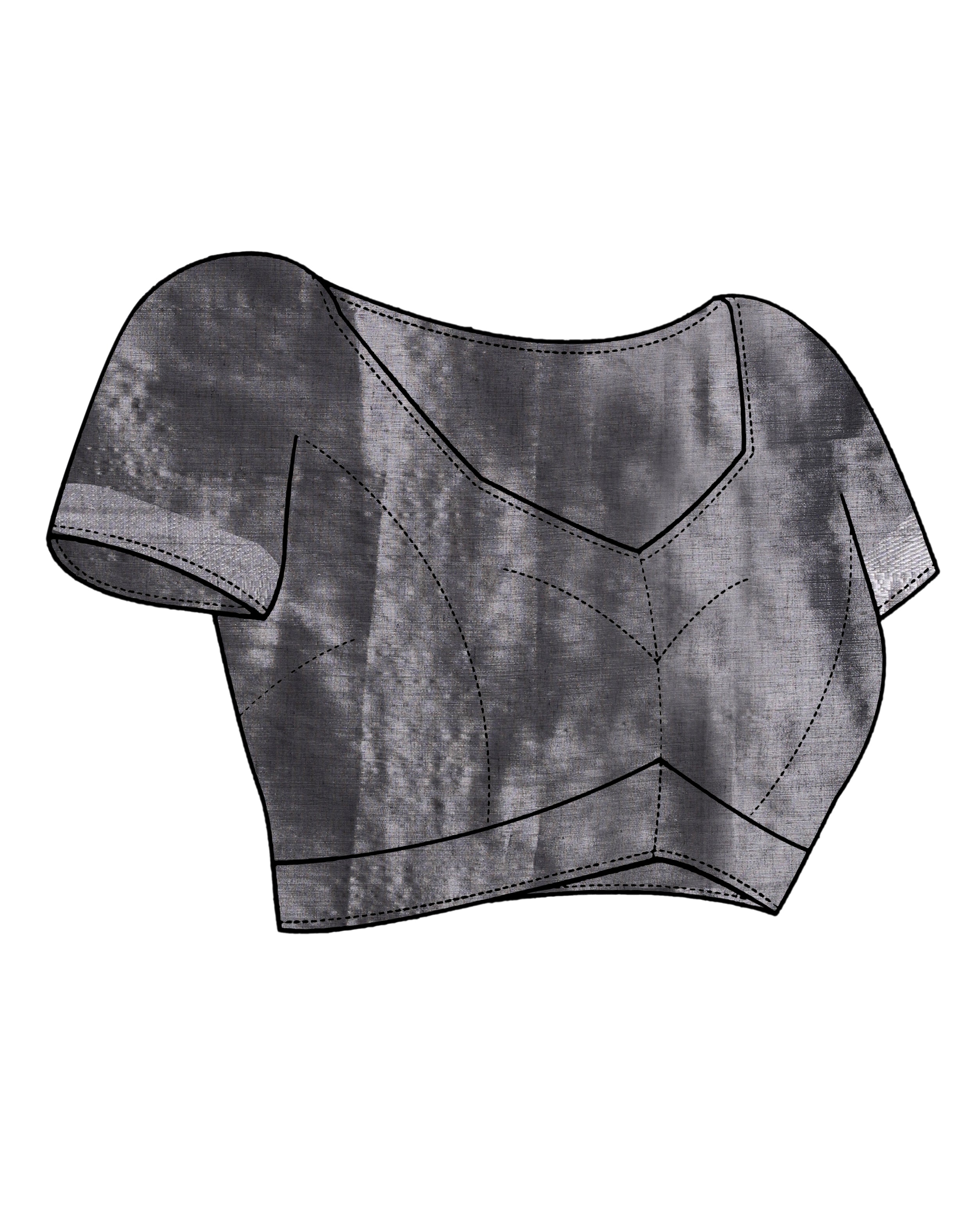 MIDNIGHT LUXE (HANDLOOM COTTON BLEND SAREE)