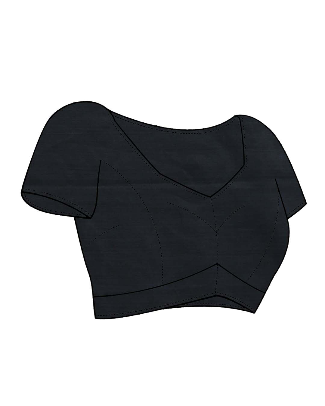 CLASSIC NOIR (BENGAL HANDLOOM COTTON BLEND SAREE)