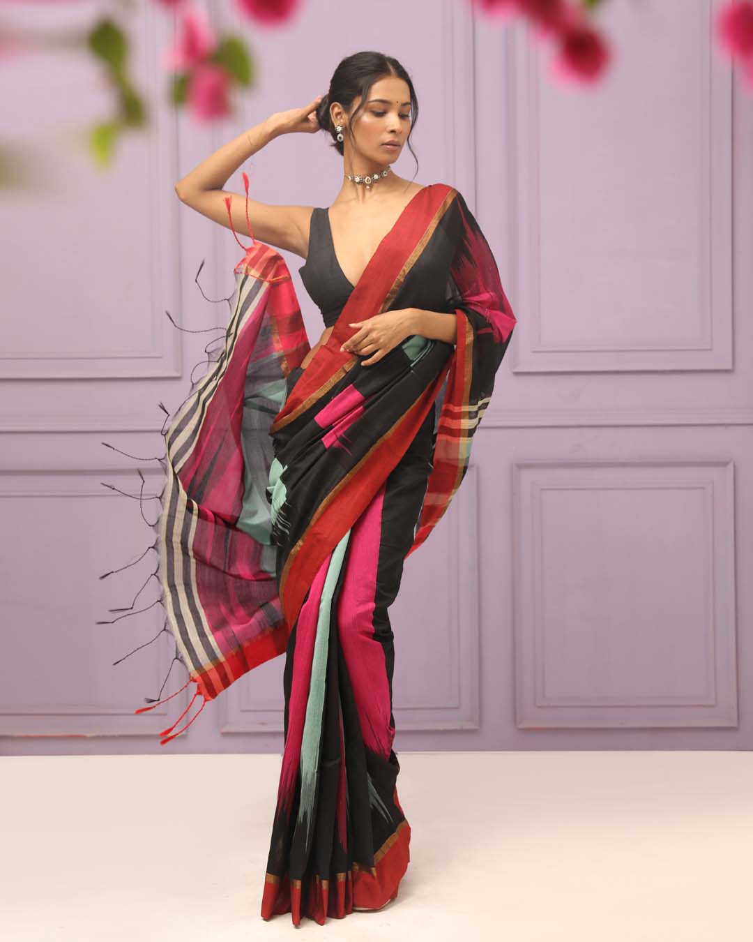 SPECTRUM DELIGHT (BENGAL HANDLOOM COTTON BLEND SAREE)
