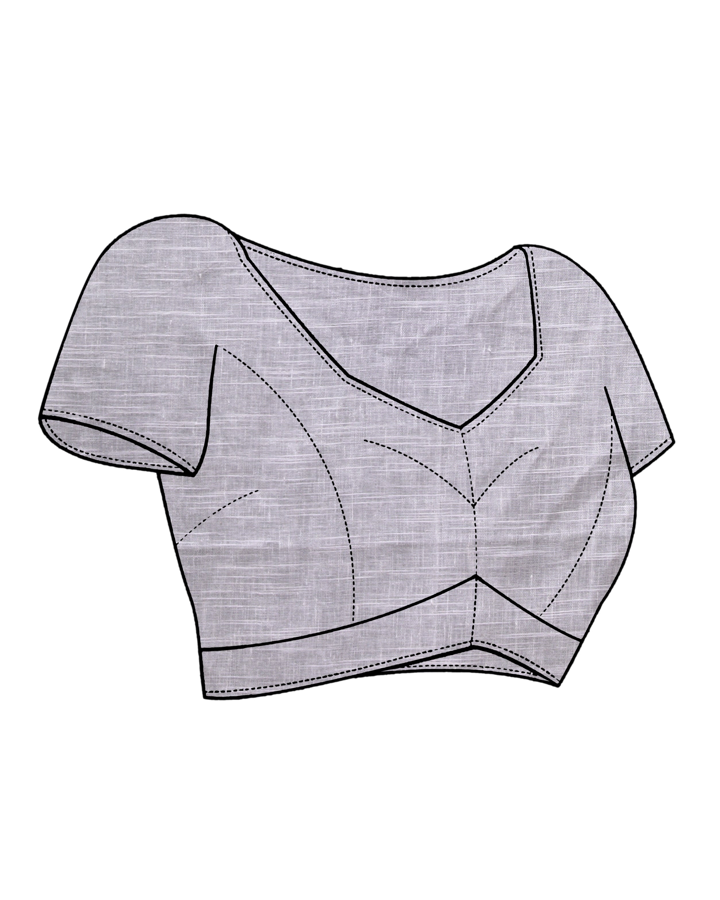 TIMELESS SERENITY (HANDLOOM PURE LINEN SAREE)