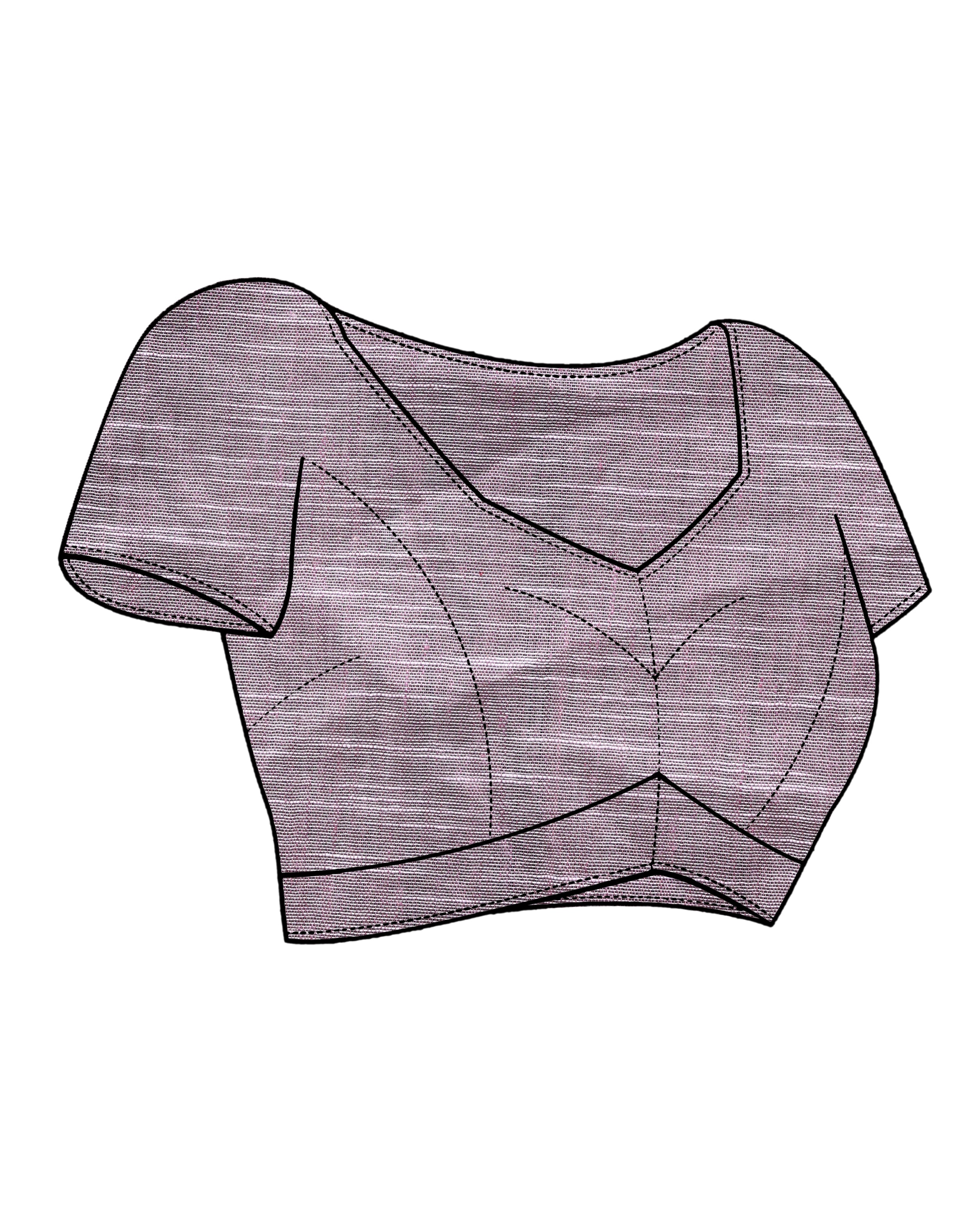 MAJESTIC GRACE (HANDLOOM PURE LINEN SAREE)