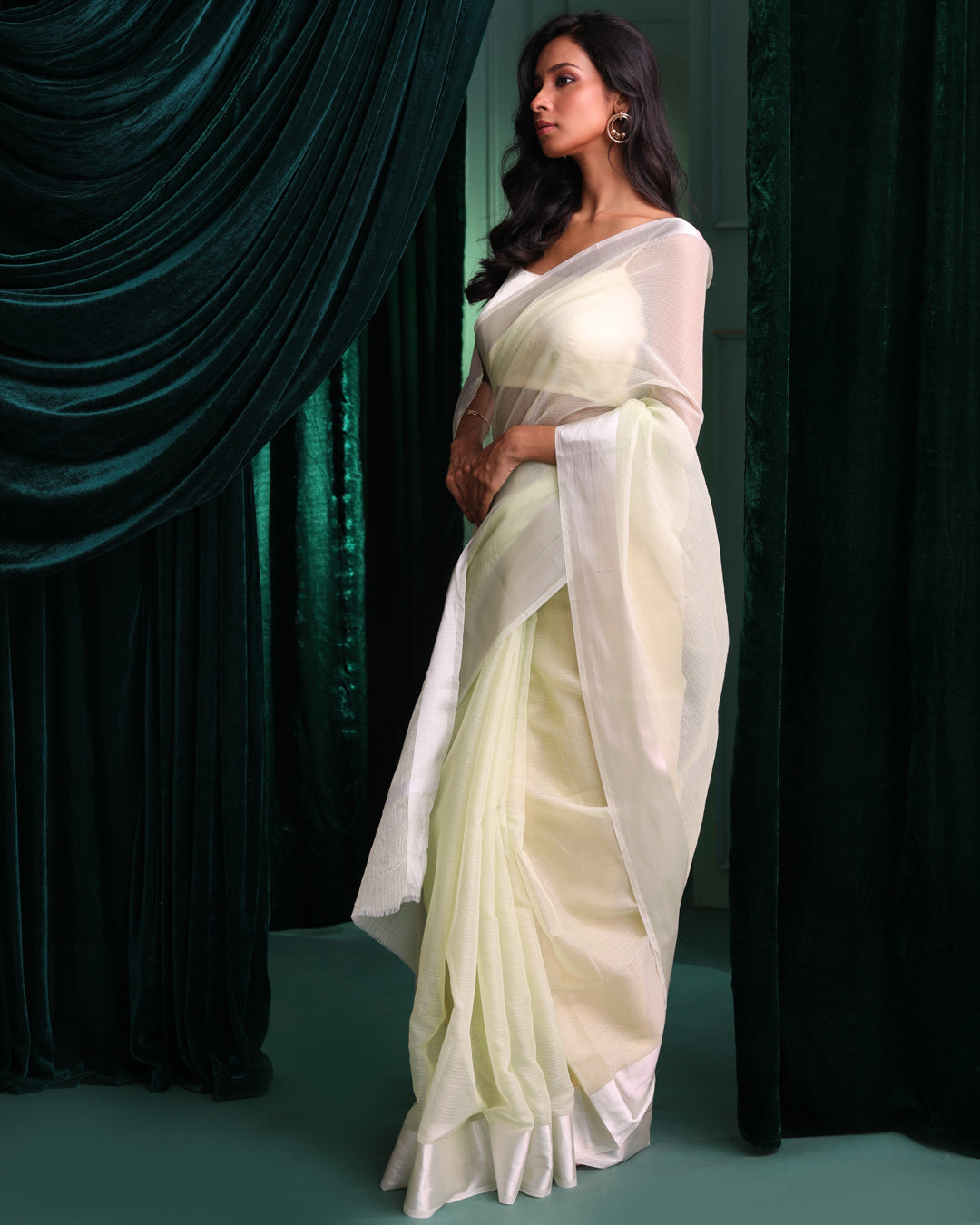 VERDANT GRACE (BANARASI POLYCOTTON SAREE)