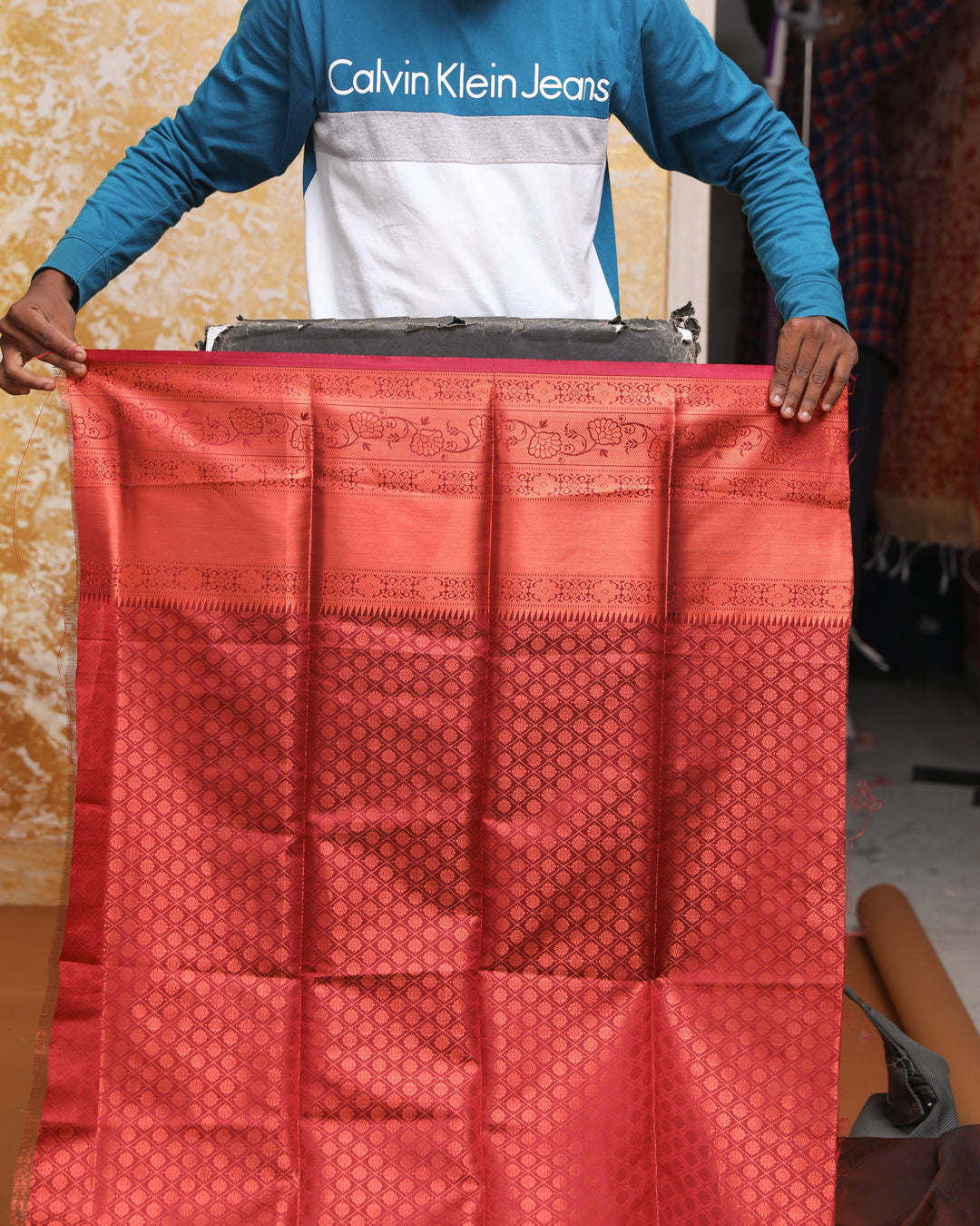 MIDNIGHT ENIGMA (KANJEEVARAM ART SILK SAREE)