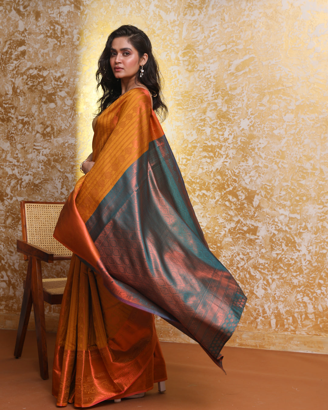 GOLDEN APSARA (KANJEEVARAM ART SILK SAREE)