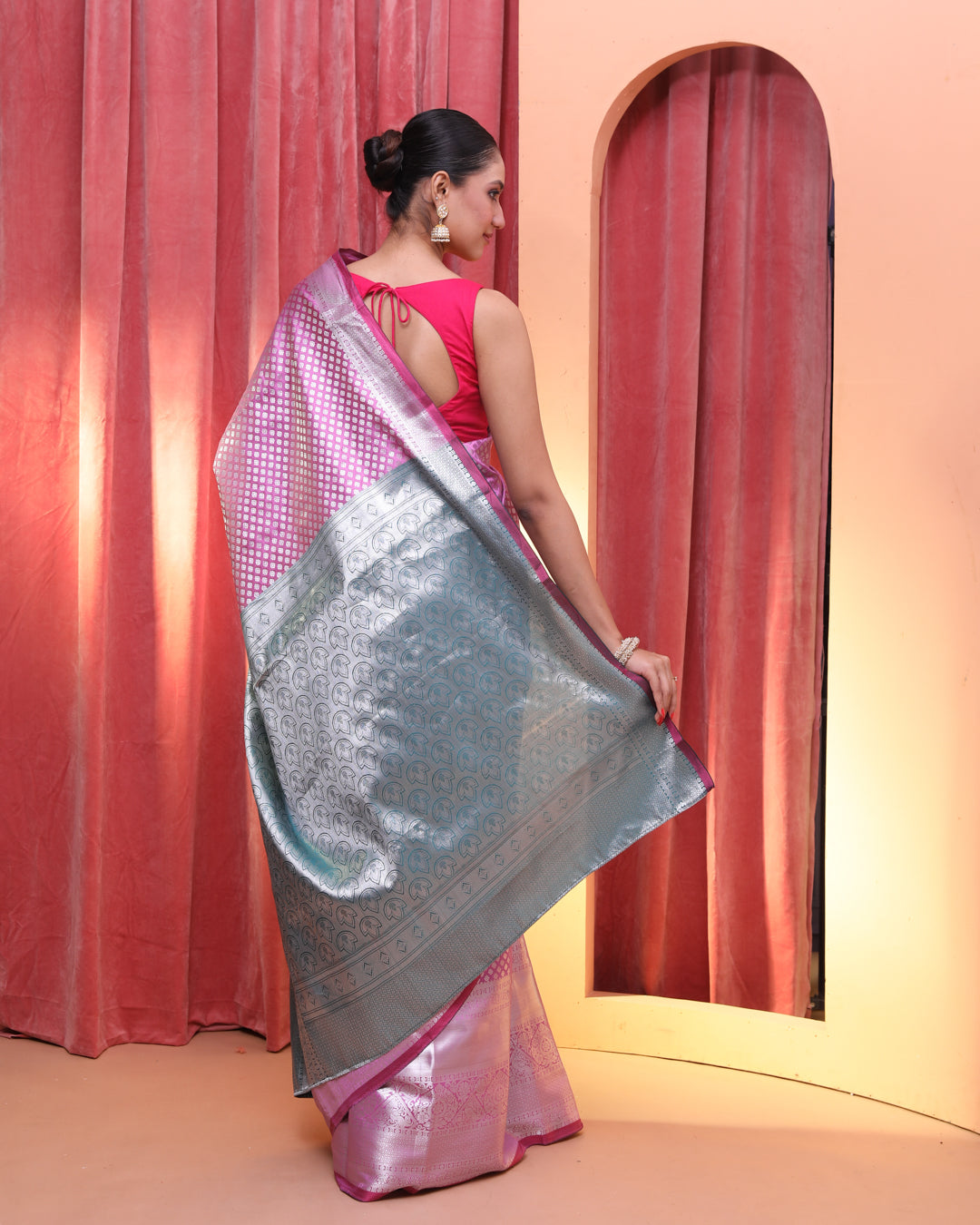 ROSE REVERIE (KANJEEVARAM ART SILK SAREE)