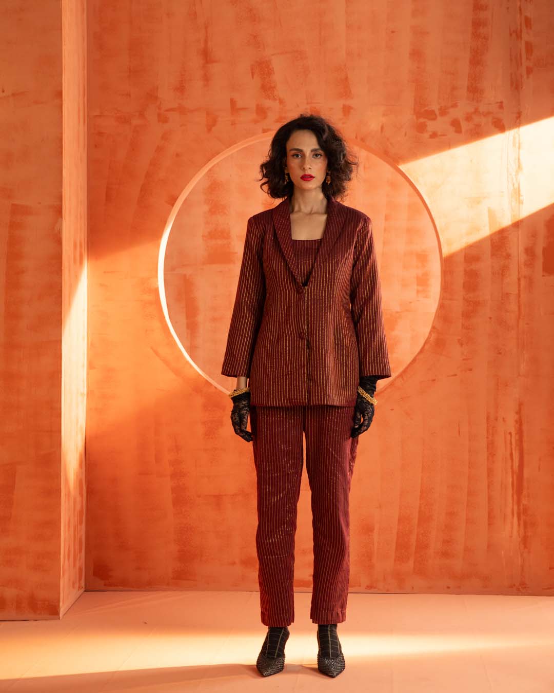 Ruby Glimmer(  3 PCS PANT SUIT CO-ORD SET)