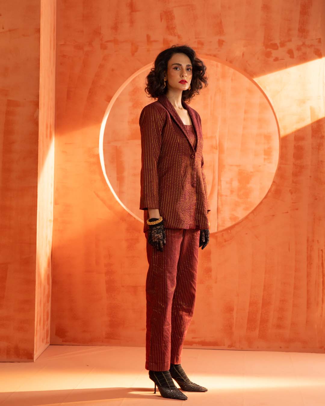 Ruby Glimmer(  3 PCS PANT SUIT CO-ORD SET)