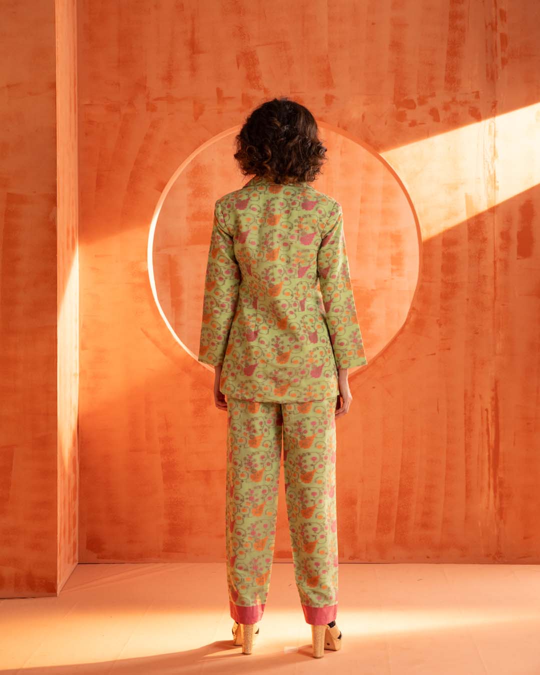 Floral Storm(  3 PCS PANT SUIT CO-ORD SET)