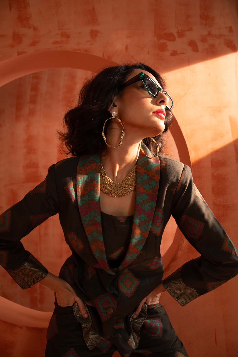 Shadow Spark(  3 PCS PANT SUIT CO-ORD SET)