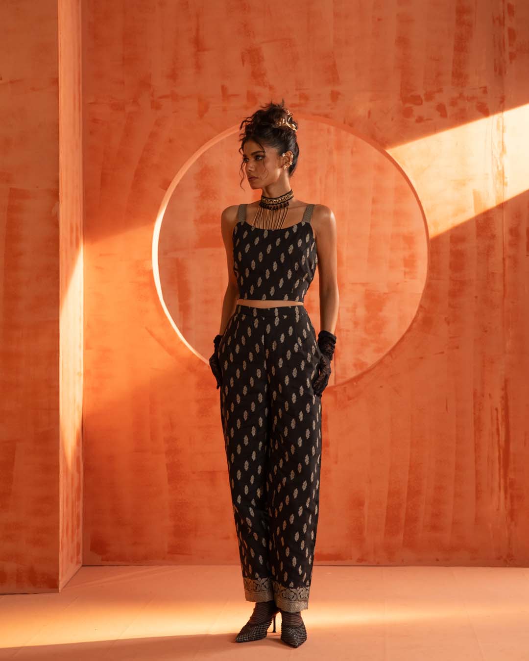 Shadow Warrior(  3 PCS PANT SUIT CO-ORD SET)