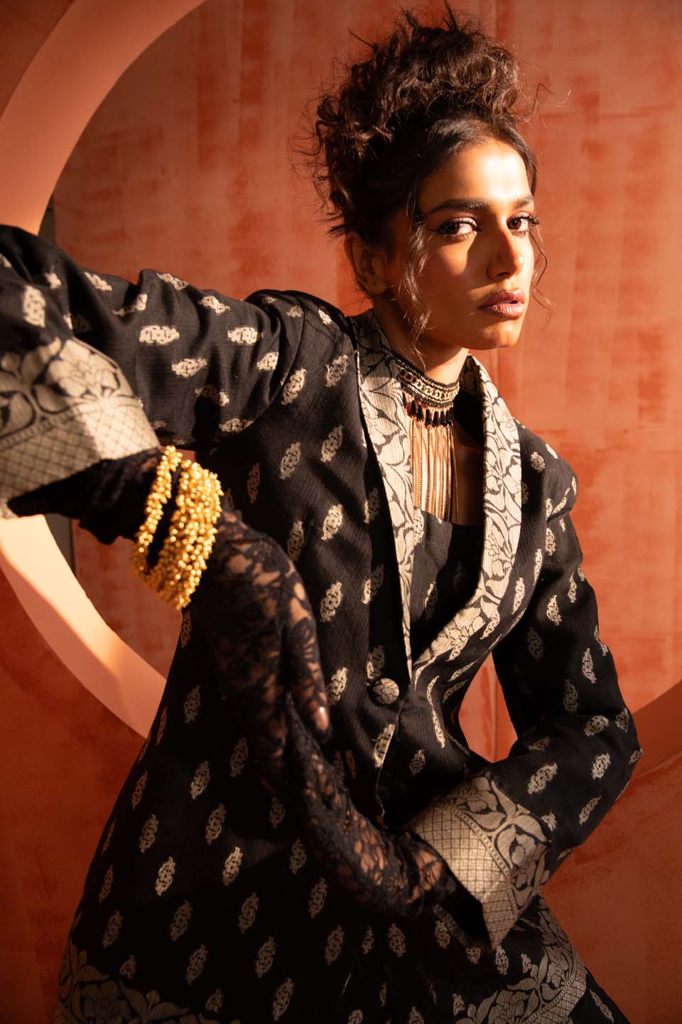 Shadow Warrior(  3 PCS PANT SUIT CO-ORD SET)