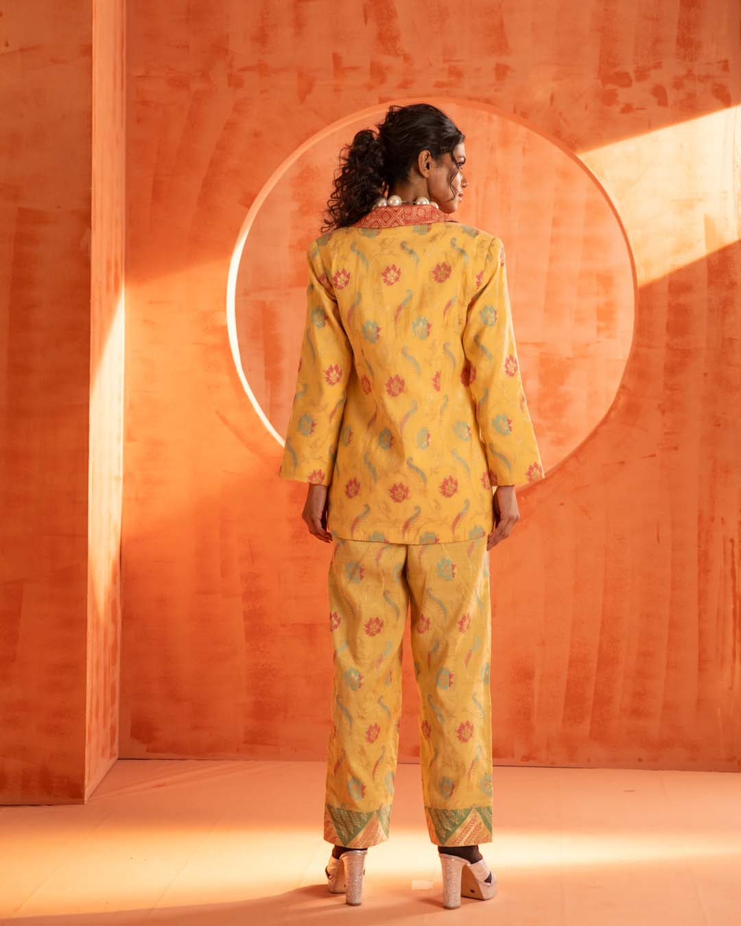 Citrine Fire(  3 PCS PANT SUIT CO-ORD SET)