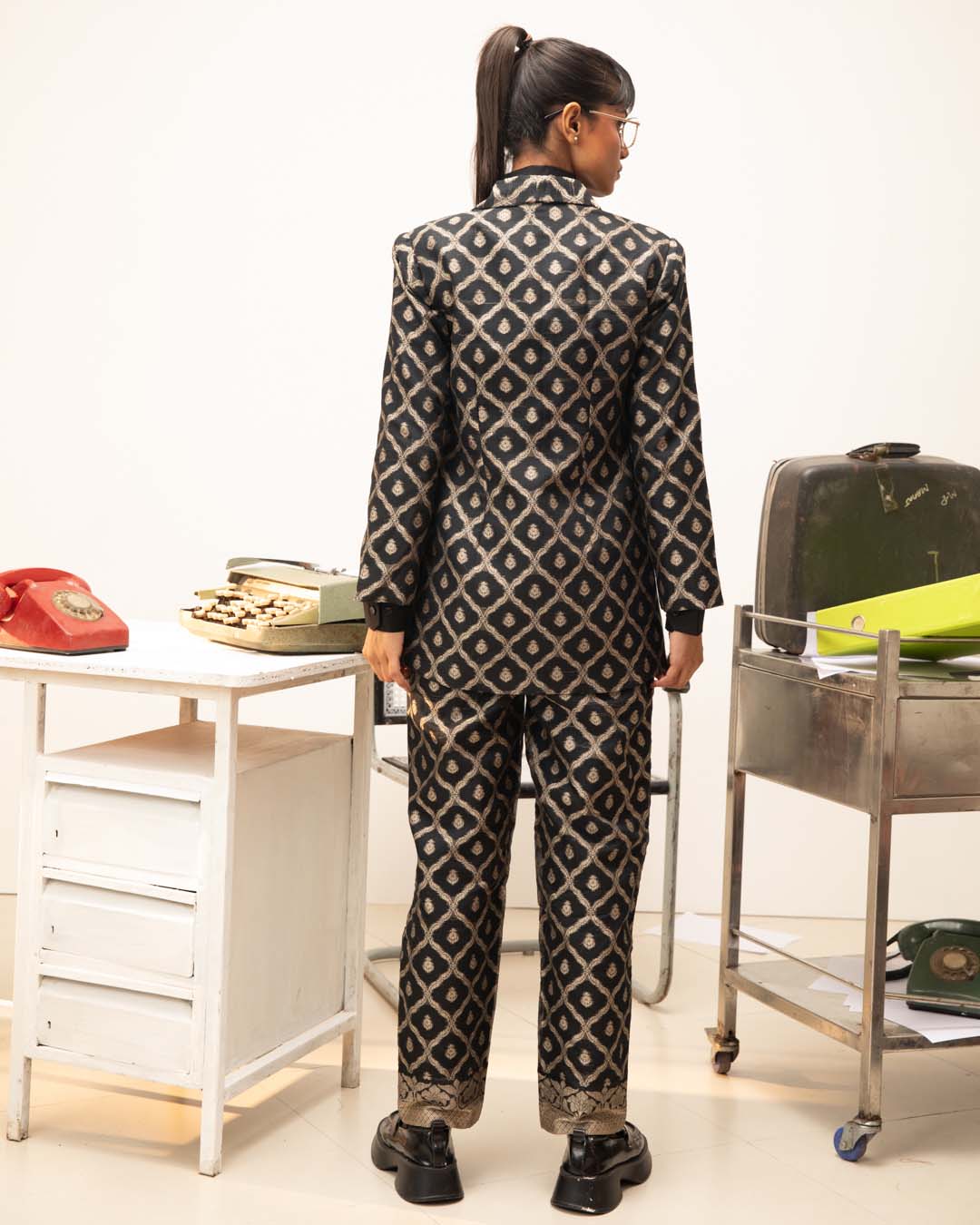 Golden Phoenix(  3 PCS PANT SUIT CO-ORD SET)