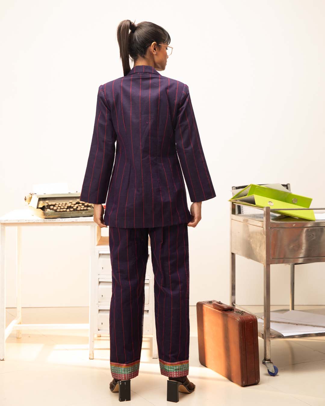 Amethyst Shield(  3 PCS PANT SUIT CO-ORD SET)