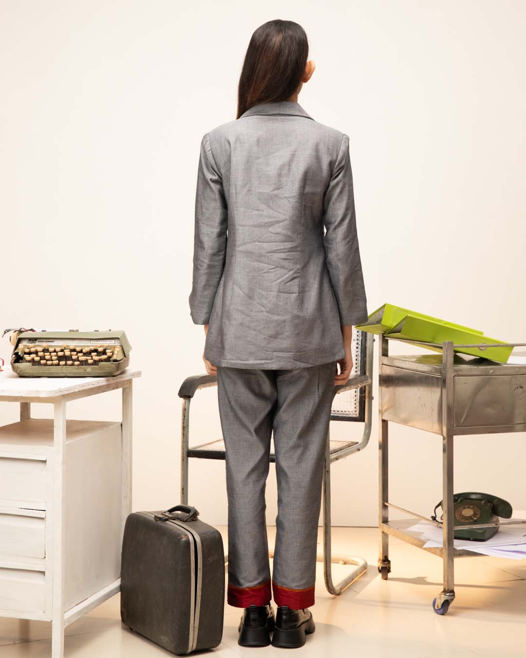 Steel Empress(  3 PCS PANT SUIT CO-ORD SET)