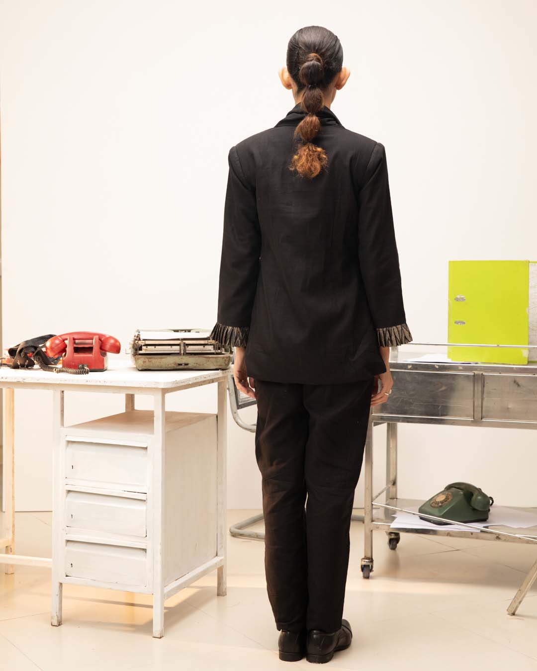 Ebony Sword(  3 PCS PANT SUIT CO-ORD SET)