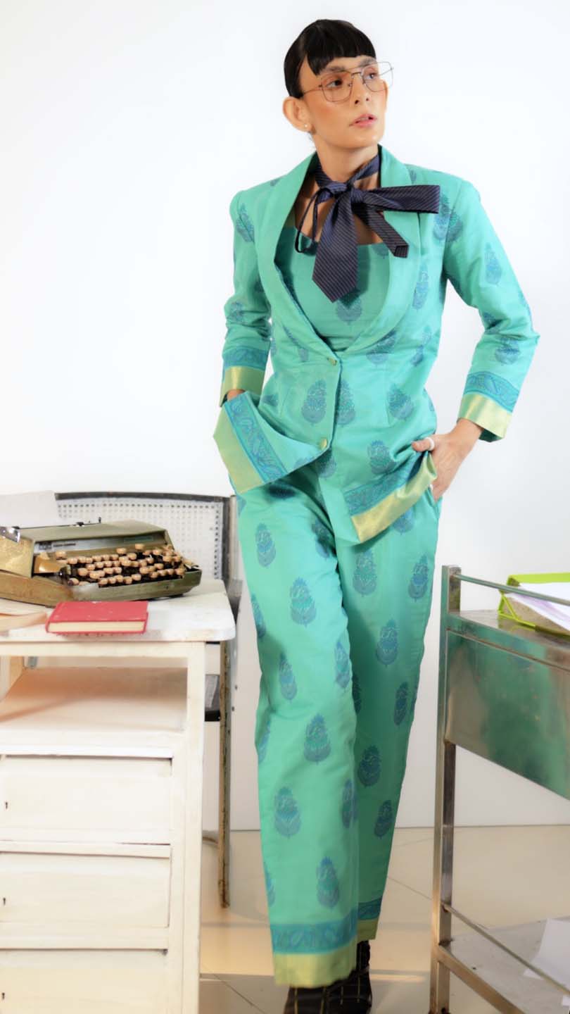 Frostfire Edge(  3 PCS PANT SUIT CO-ORD SET)
