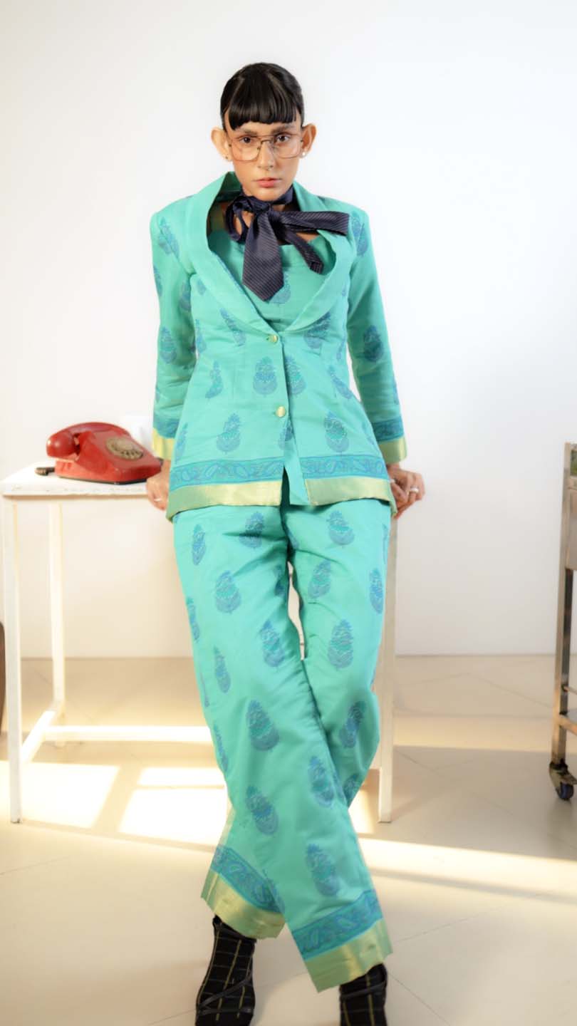 Frostfire Edge(  3 PCS PANT SUIT CO-ORD SET)